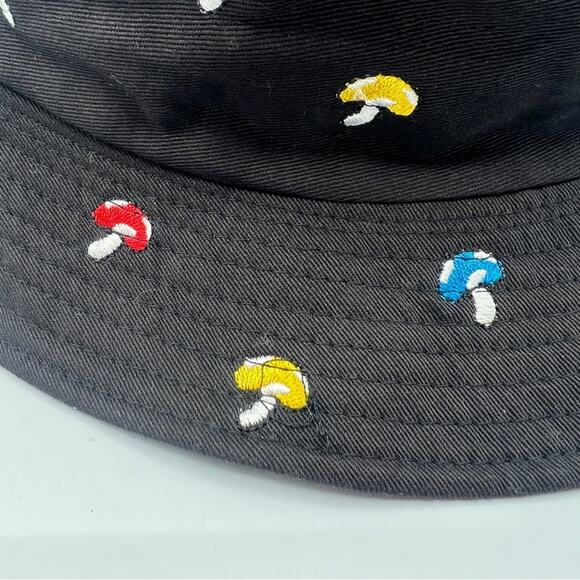 Bundle of 4 Rave Festival Bucket Hats Mushrooms Checkered Reflective Avocado - Picture 4 of 12